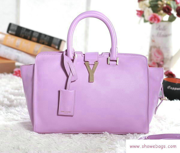 YSL cabas chyc bag original leather 5086 purple